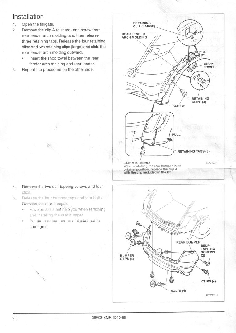 Howto Install Rear GP Splitter to an FN2 Type R Owners